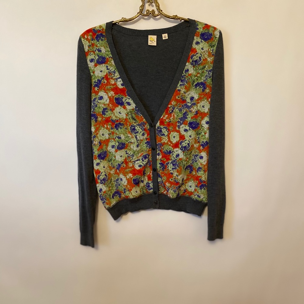Anthropology Yellow Bird Cardigan